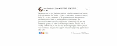 family-of-ben-tyner-announces-an-increase-in-the-size-of-the-reward-for-information-about-him