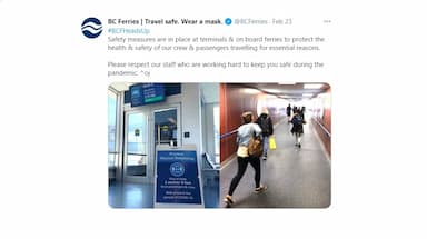 police-issue-over-900-in-tickets-to-two-bc-ferries-passengers-for-not-wearing-masks