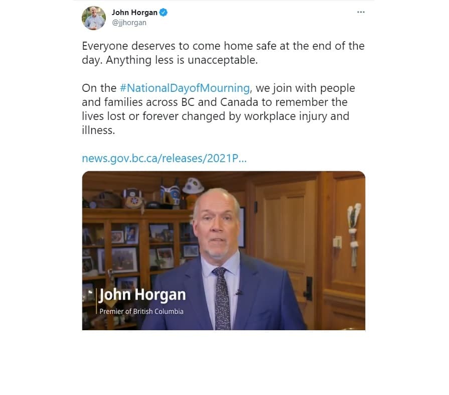 premier-horgan-and-minister-of-labour-harry-bains-remember-the-lives-lost-on-national-day-of-mourning