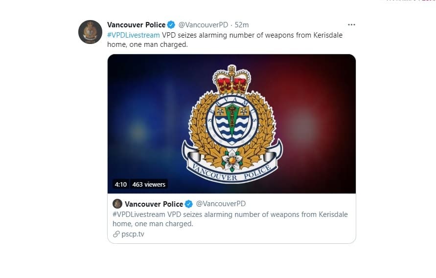 vpd-seizes-alarming-number-of-weapons-from-kerisdale-home-one-man-charged