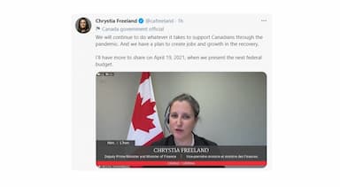 liberals-to-unveil-federal-budget-on-april-19-freeland-says