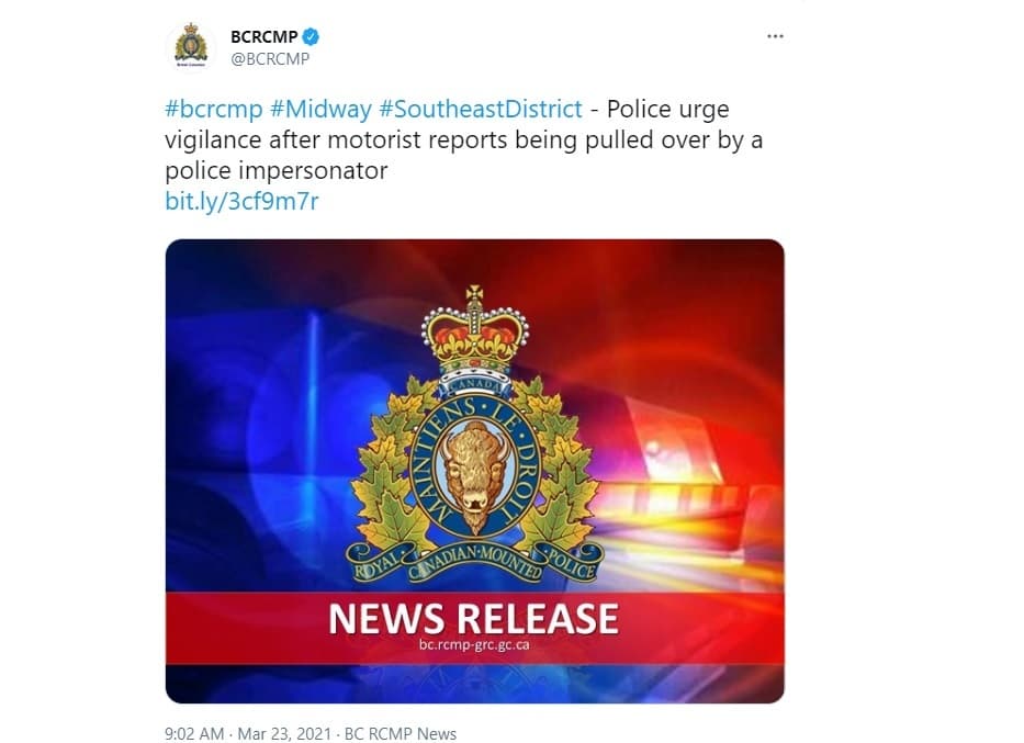 drivers-in-southern-b-c-warned-of-police-impersonator-after-fake-vehicle-stop