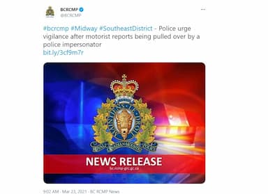 drivers-in-southern-b-c-warned-of-police-impersonator-after-fake-vehicle-stop