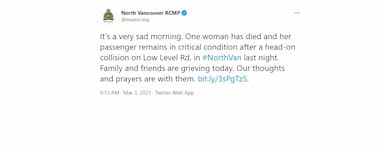 woman-killed-two-hurt-after-vehicle-crosses-centre-line-in-north-vancouver