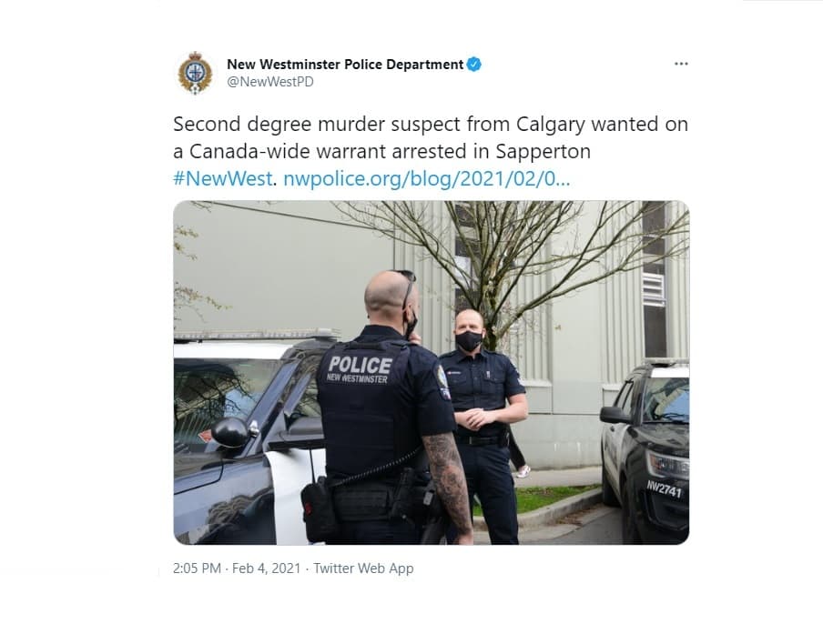 man-wanted-on-a-canada-wide-warrant-for-second-degree-murder-arrested-new-westminster-police