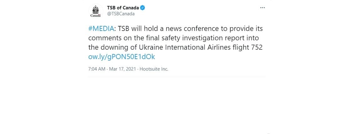 tsb-to-provide-its-comments-on-the-final-safety-investigation-report-into-the-downing-of-ukraine-international-airlines-flight-752