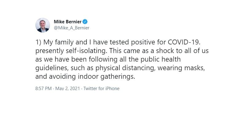 liberal-mla-mike-bernier-tests-positive-for-covid-19-first-elected-member-of-the-legislature-to-report-having-the-virus