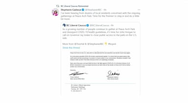 horgan-says-cross-border-tent-gatherings-at-peace-arch-park-a-federal-issue