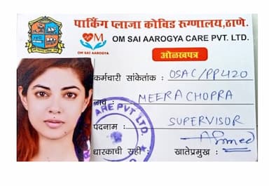 priyanka-chopras-cousin-meera-chopra-poses-as-a-frontline-worker-and-gets-vaccinated