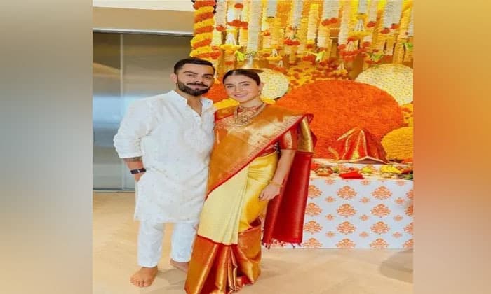 virat-kohli-and-anushka-sharma-visit-vrindavan-ashram-for-spiritual-guidance