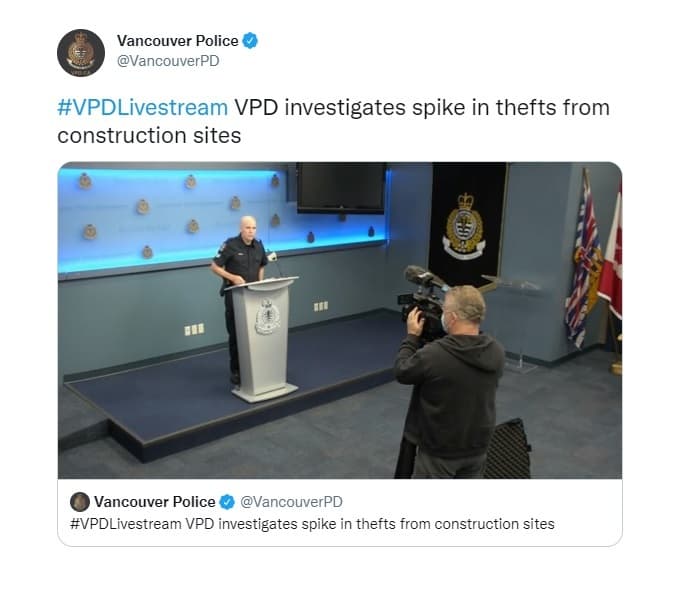 vpd-investigates-spike-in-thefts-from-construction-sites