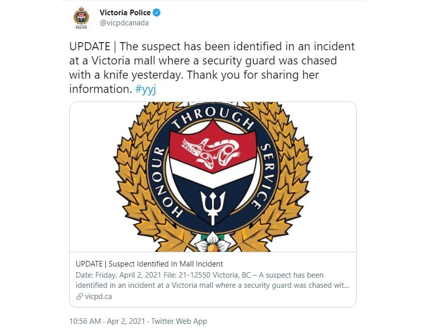 victoria-police-looking-for-a-woman-who-allegedly-chased-a-security-guard-with-a-knife