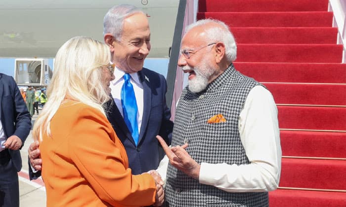 prime-minister-narendra-modi-begins-two-day-visit-to-israel-defence-cooperation-on-agenda