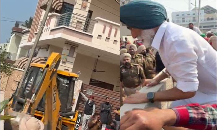 punjab-police-demolish-part-of-sukhpal-khairas-residence-in-bhulath-mla-calls-action-politically-motivated